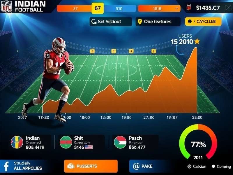 Indian Football Aces user statistics graph